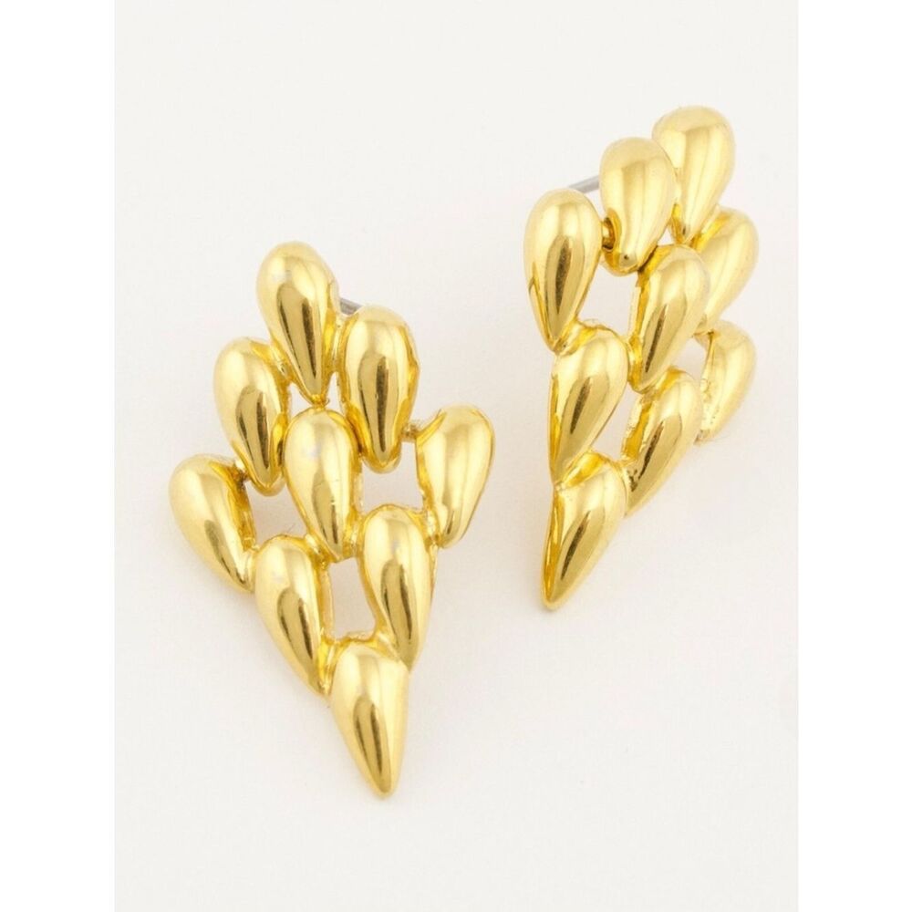 Boutique | Vintage Elegant Gold Teardrop Earrings